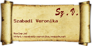 Szabadi Veronika névjegykártya